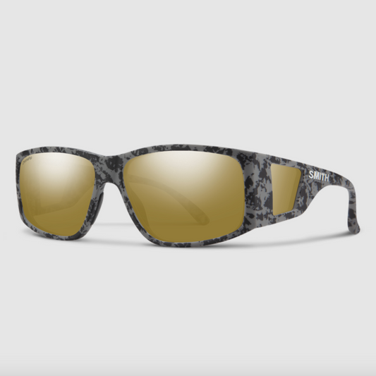Smith Monroe Peak Matte Gray Marble ChromaPop Polarized Bronze Mirror Sunglasses