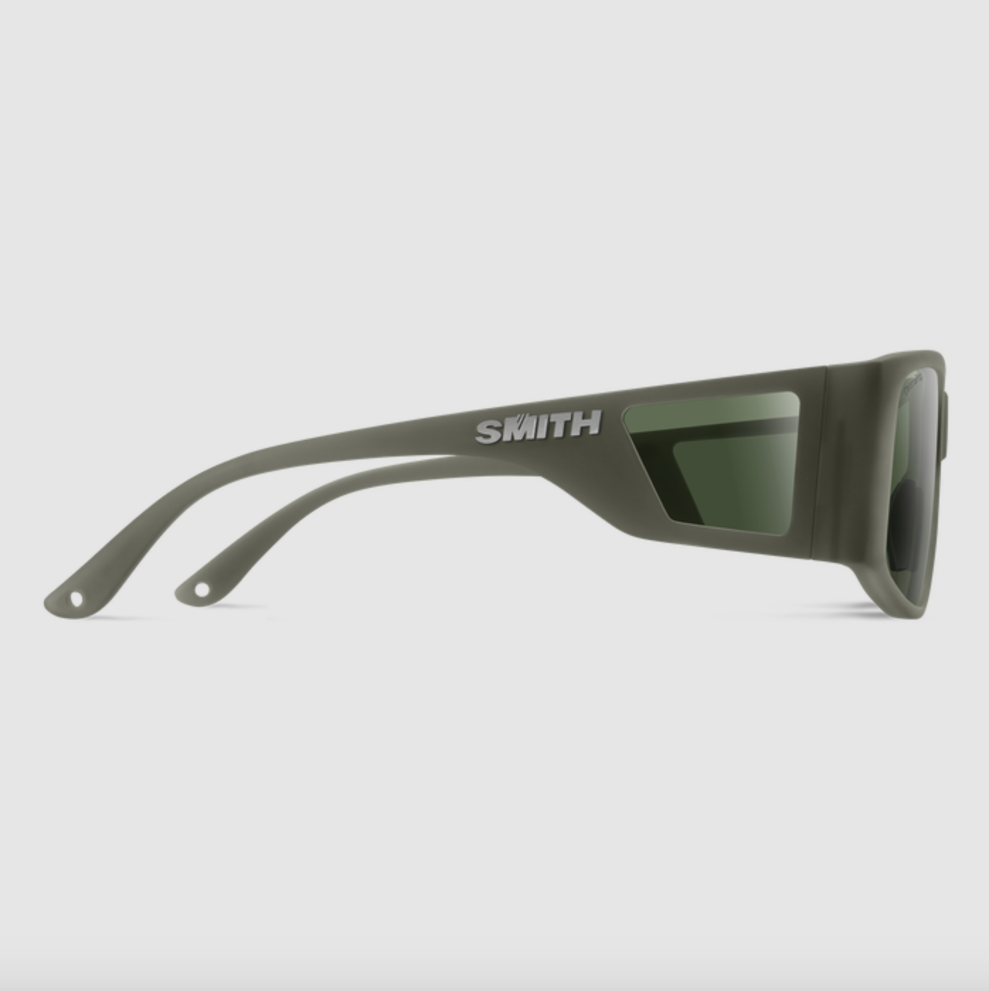 Smith Monroe Peak Matte Moss Crystal ChromaPop Polarized Gray Green Sunglasses