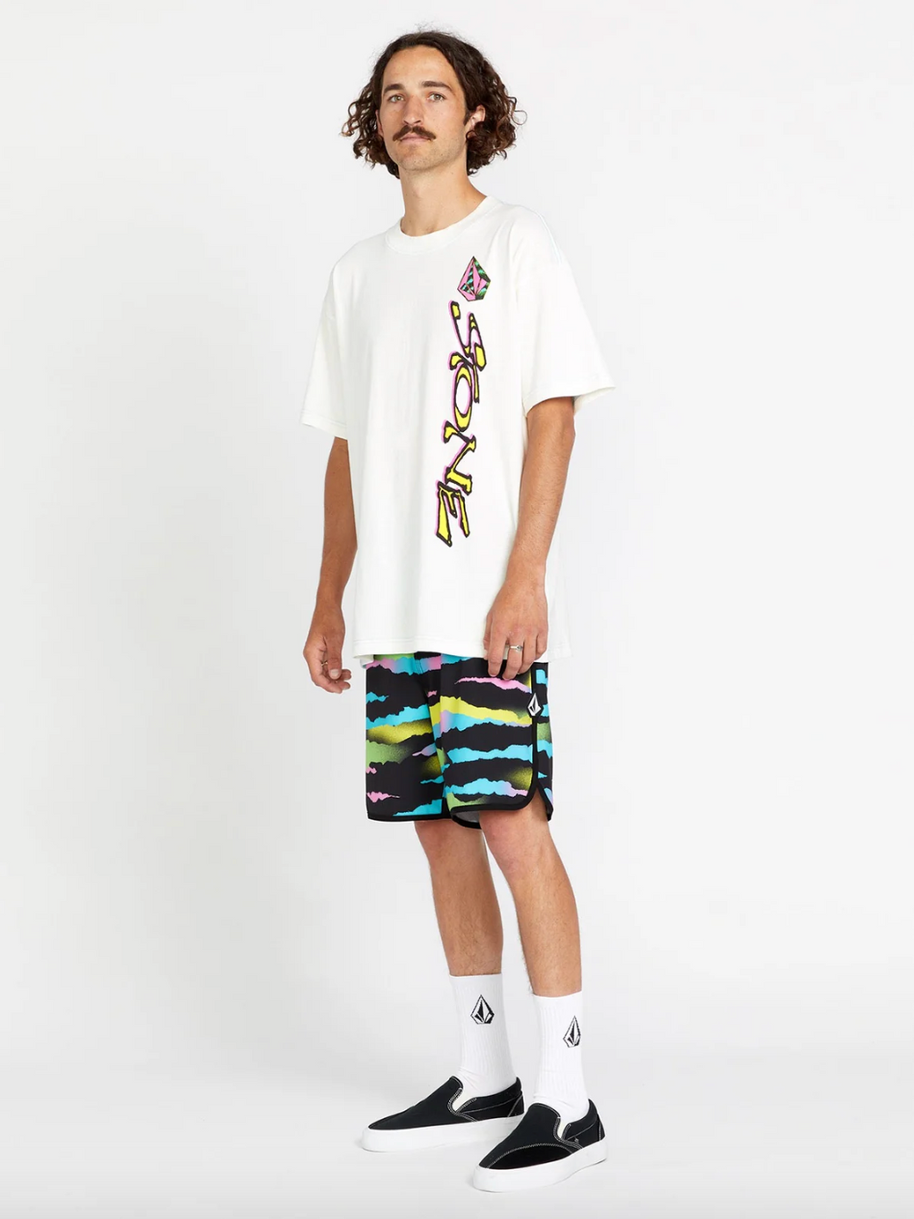 Volcom Zebra Shield Scallop Boardshorts