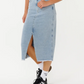 Ripcurl Womens The Search Denim Midi Skirt