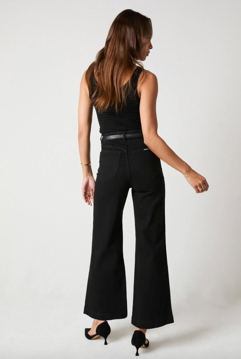 Rollas Womens Sailor Jean-  Rinse Black