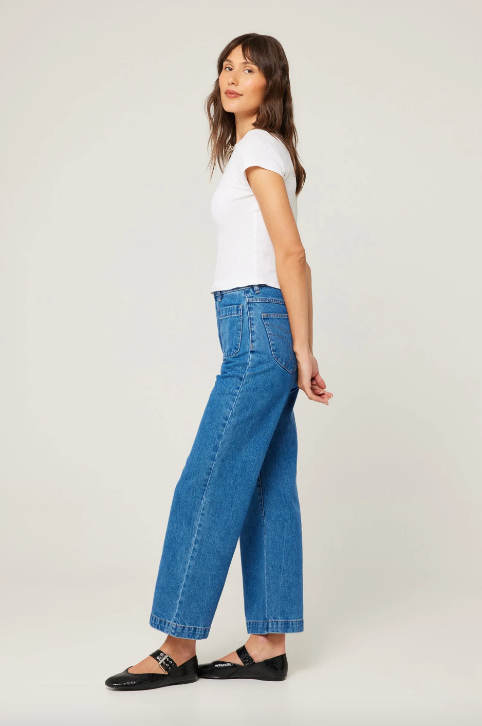 Rollas Womens Sailor Jean - Ashley Blue