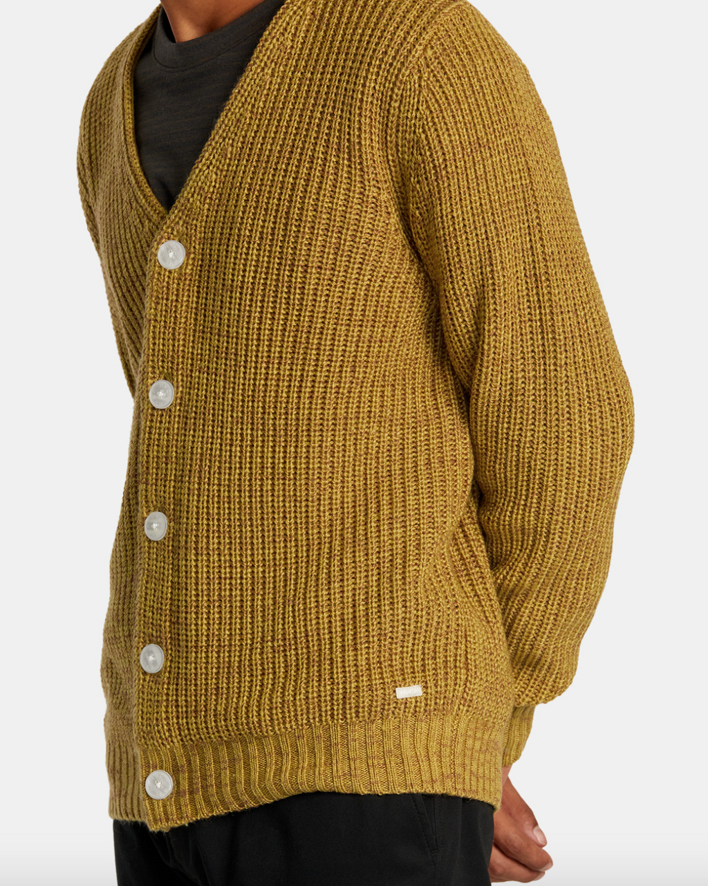 RVCA  Mens Vacancy Cardigan - Ochre