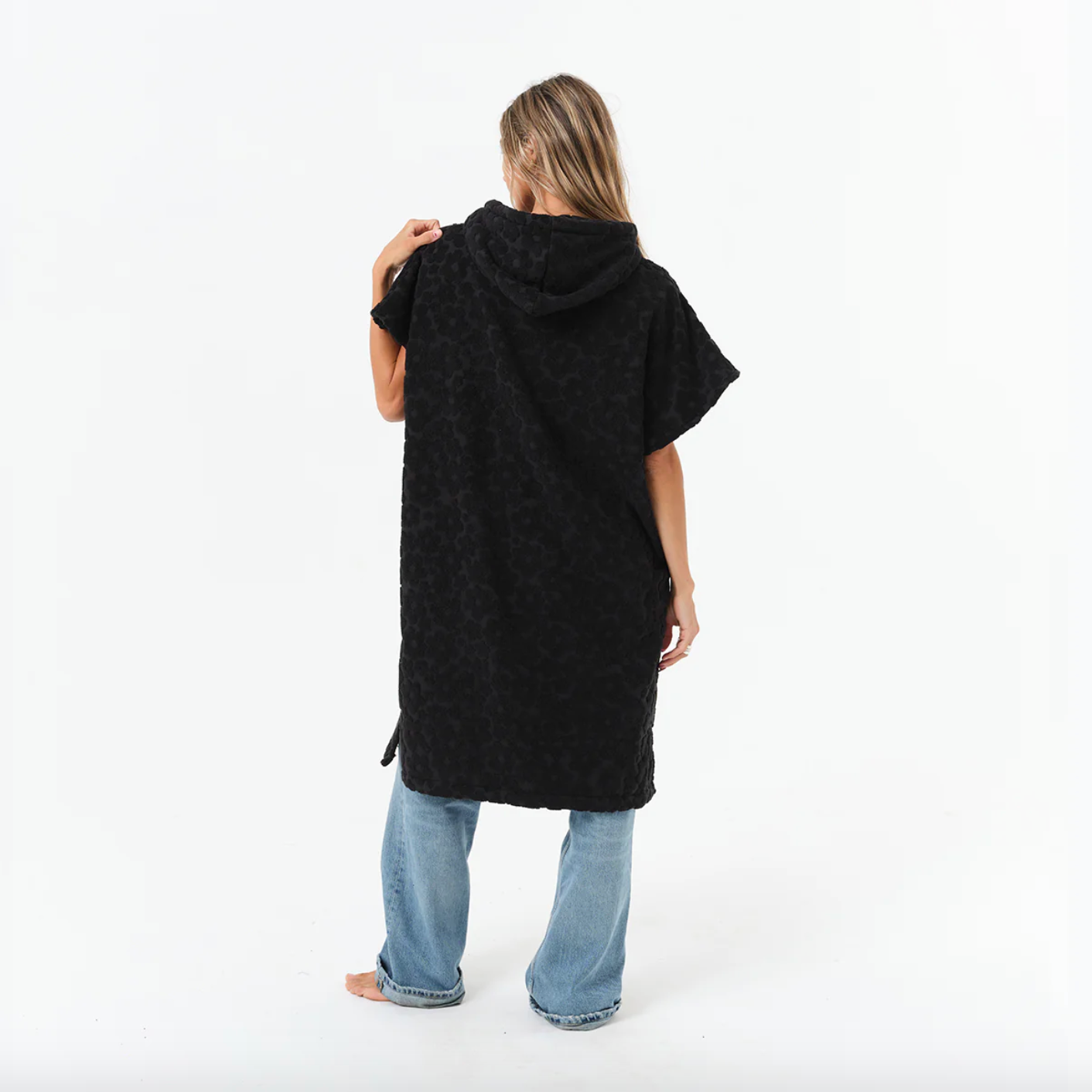 Slow Tide Ginny Extra-Warm Changing Poncho Black