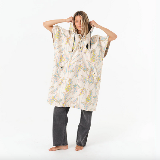 Slow Tide Heliconia Quick Dry Poncho - L/XL