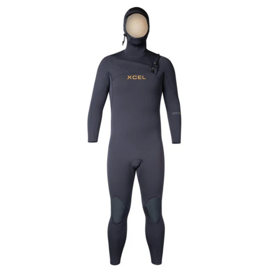 Xcel Mens Comp + 5/4m Hooded Fullsuit