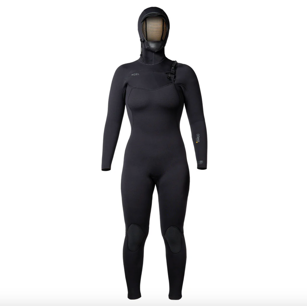Xcel Womens Comp + 5/4m Hooded Fullsuit