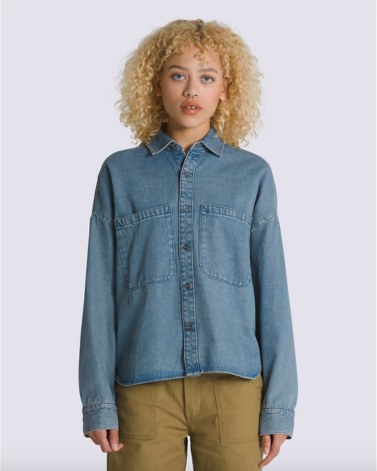 Vans Womens Antica Boxy Denim LS Shirt