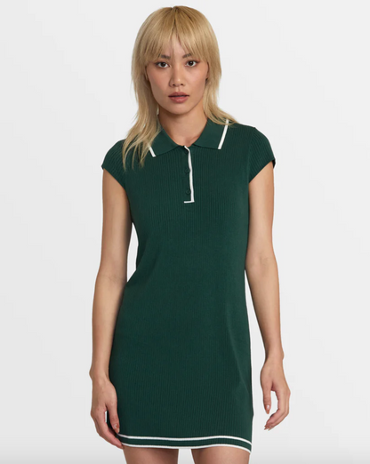 RVCA Womens Wednesday Sweater Dress- Pineneedle