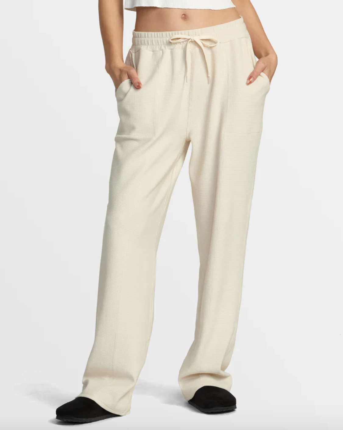 RVCA Womens Sofie Waffle Pant - Latte