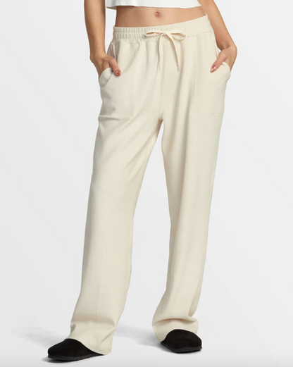 RVCA Womens Sofie Waffle Pant - Latte