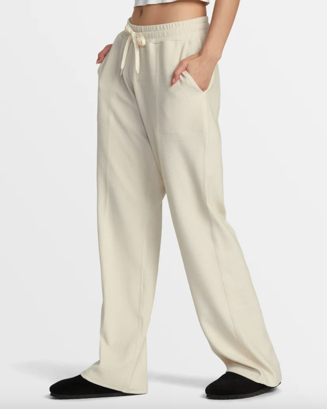 RVCA Womens Sofie Waffle Pant - Latte