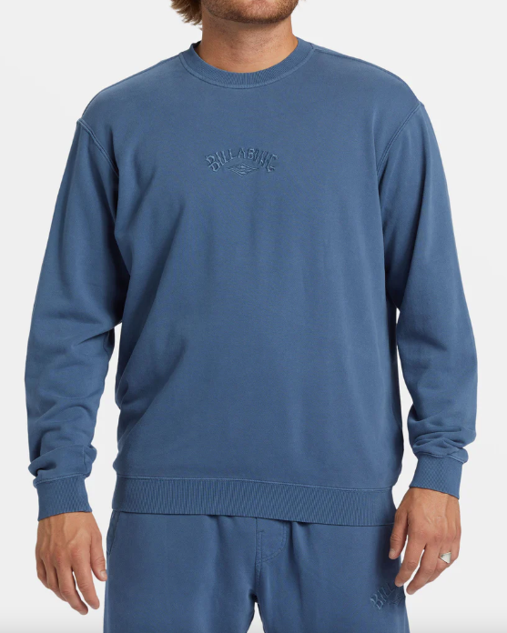 Billabong Wave Washed Crew - Slate Blue