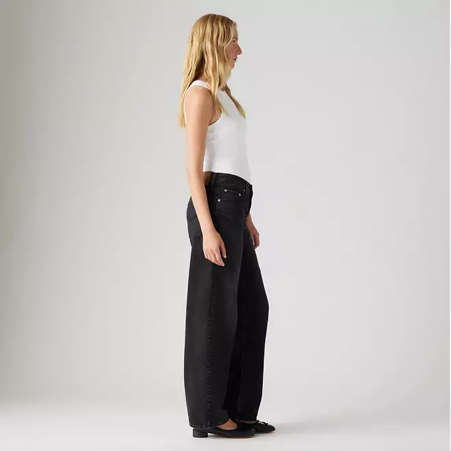 Levis Womens Baggy Dad Jeans- Shrink Up
