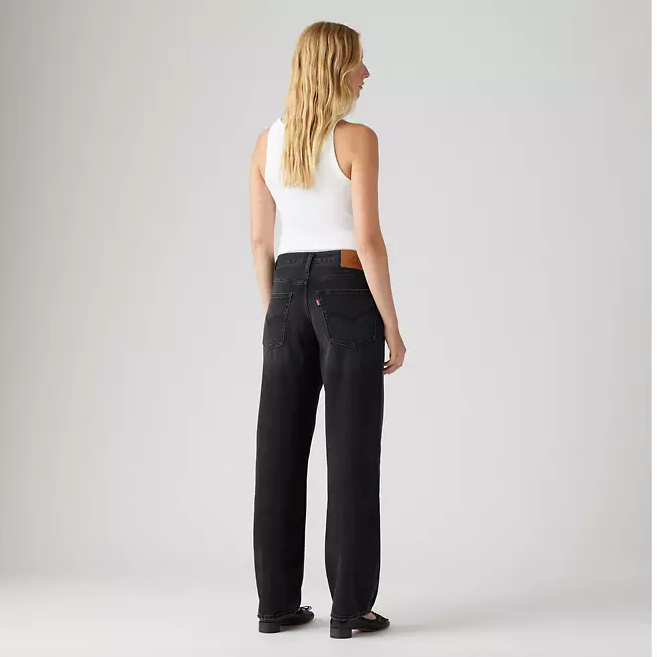 Levis Womens Baggy Dad Jeans- Shrink Up