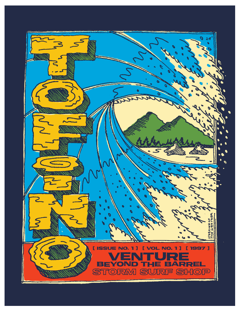 Storm Beyond The Barrel Tee - Navy