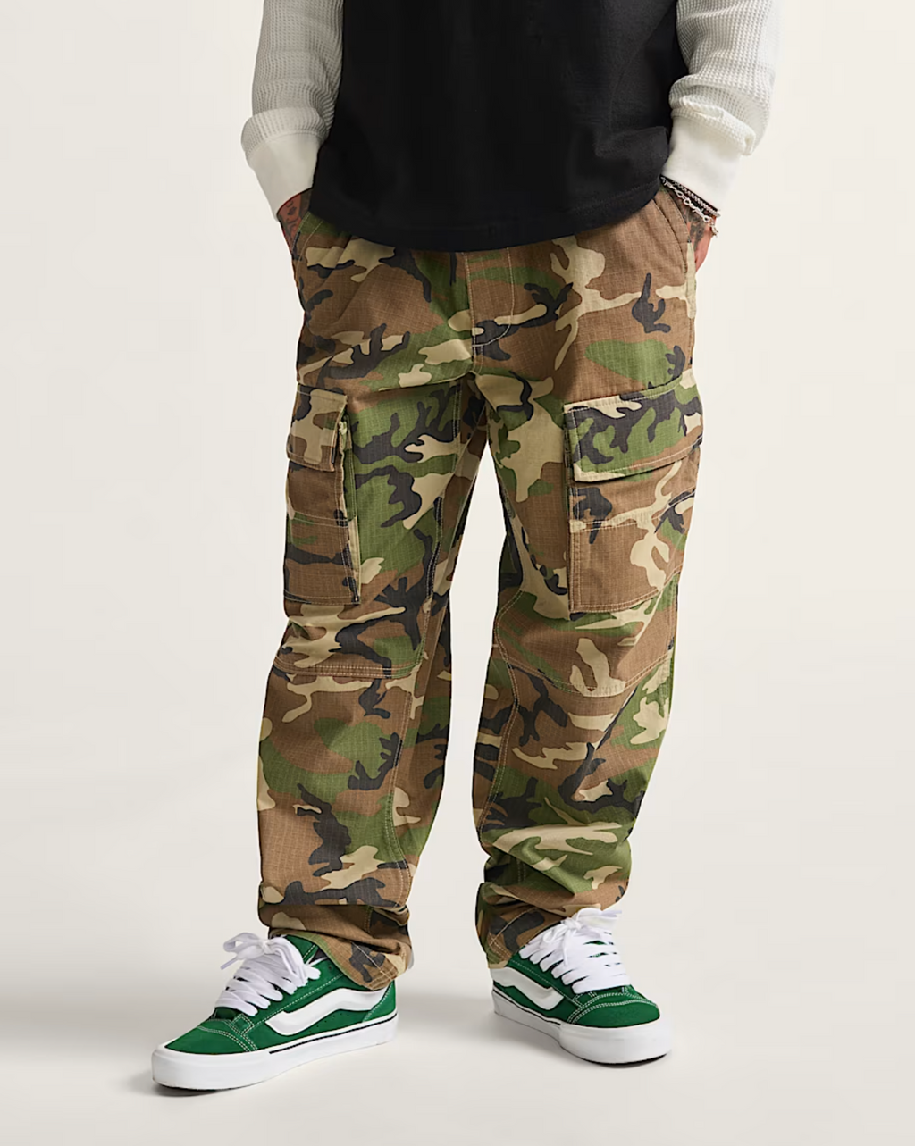 Vans Fatigue Cargo Loose Ripstop Pant - Camo