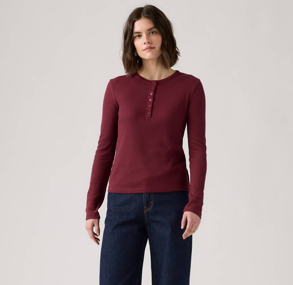 Levis Dana Henley - Tawny Port