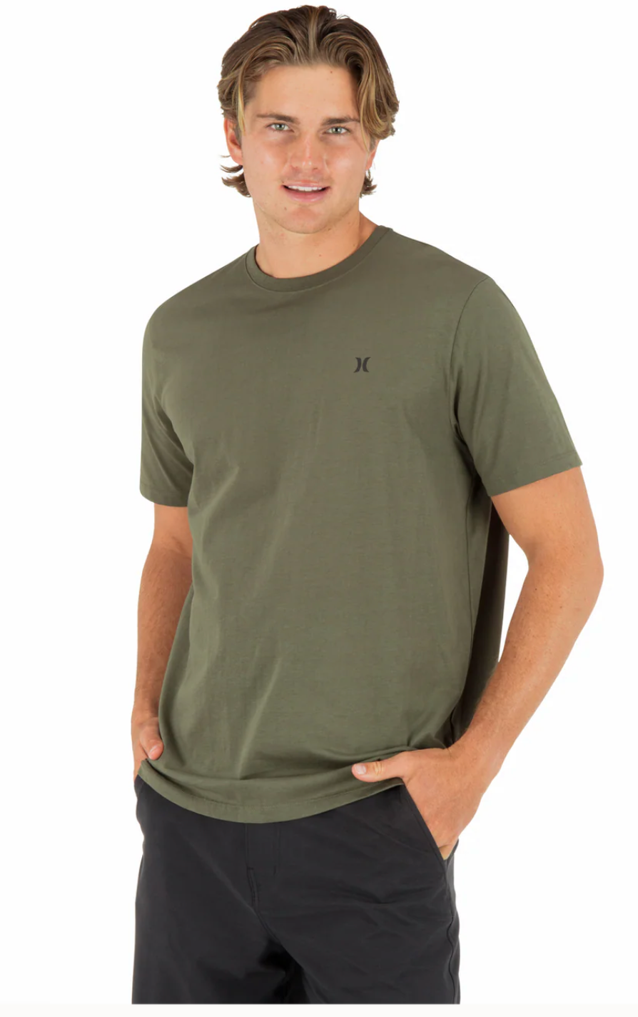 Hurley Mens Icon Tee - Olive