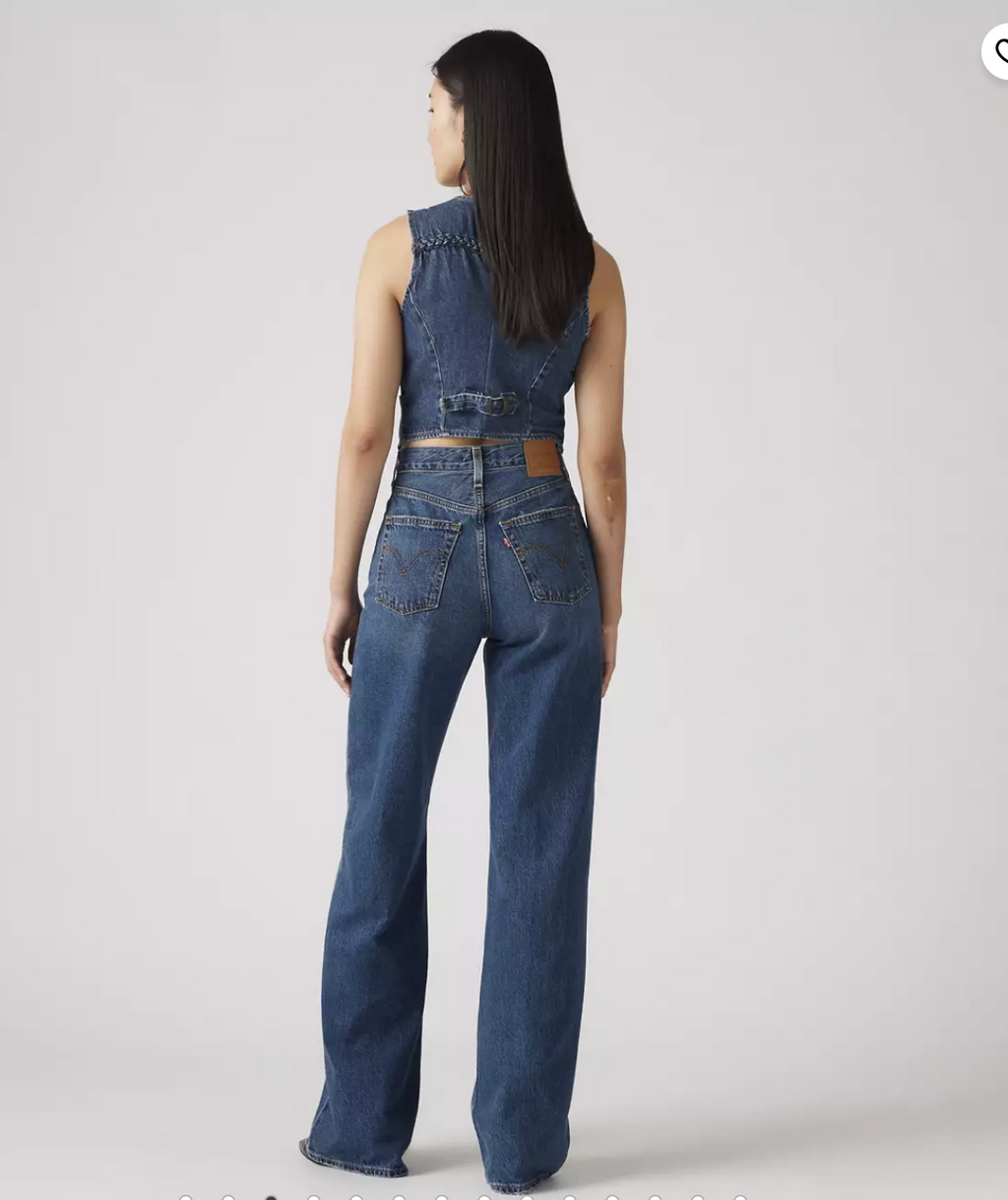 Levis Womens Ribcage Wide Leg - Polar Perimiter
