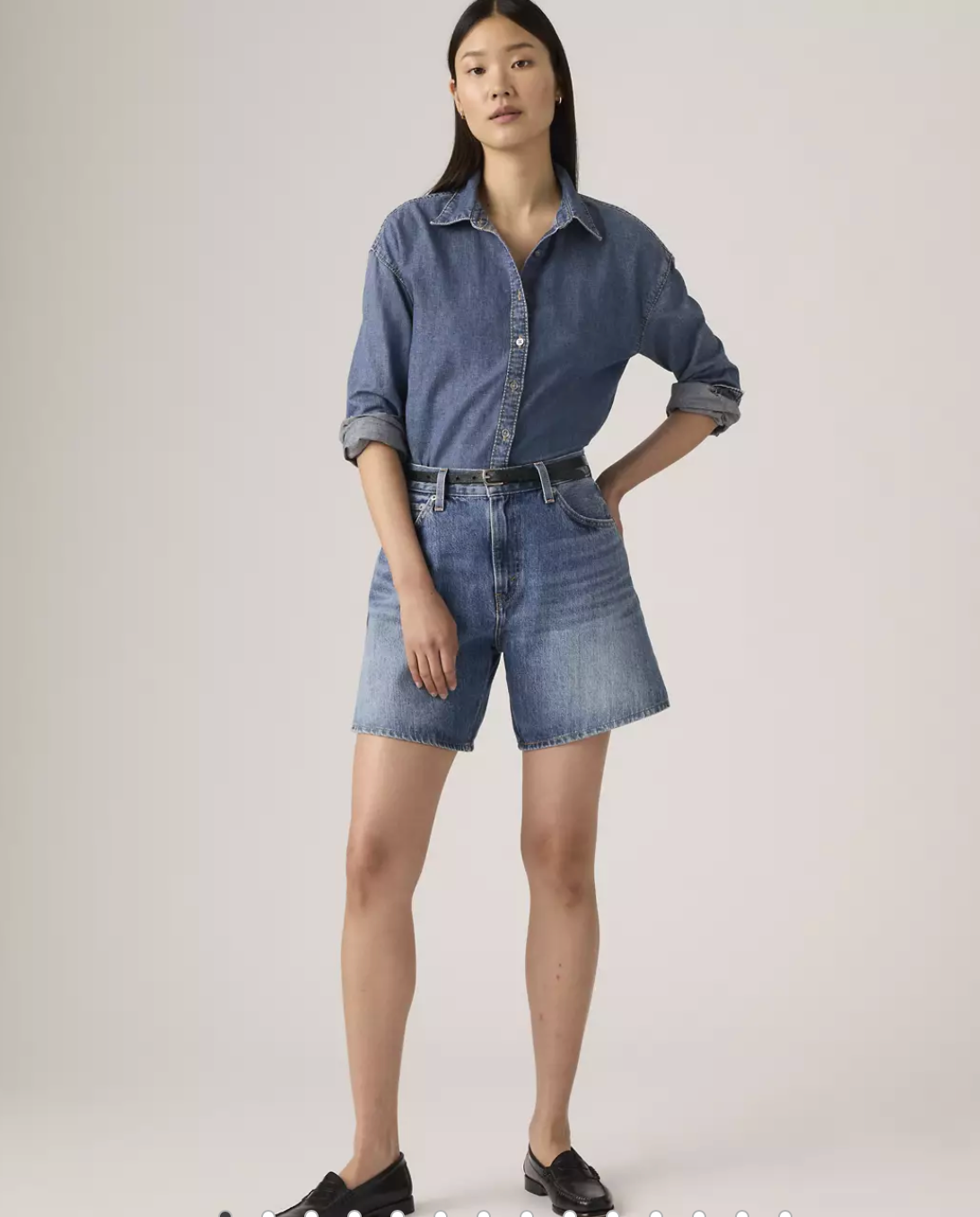 Levis High Baggy Short - Worn Memory