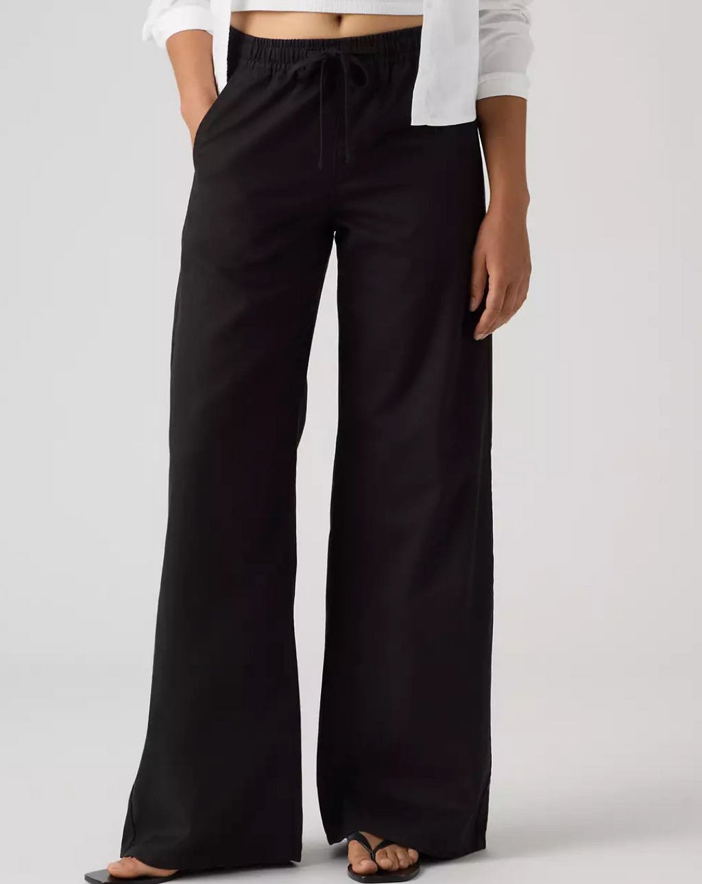 Levis Essential Wide Leg Pant - Meteorite