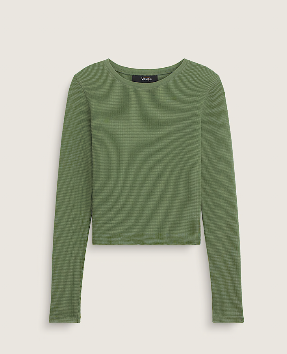 Vans Teri Waffle Long Sleeve 2.0 - Green Balsam