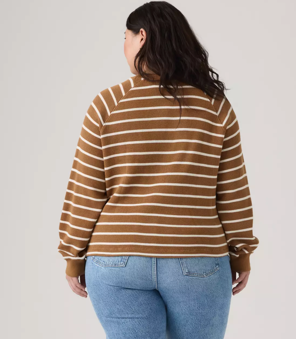 Levis Lassen Henley Brandy Stripe - Foxtrot Brown