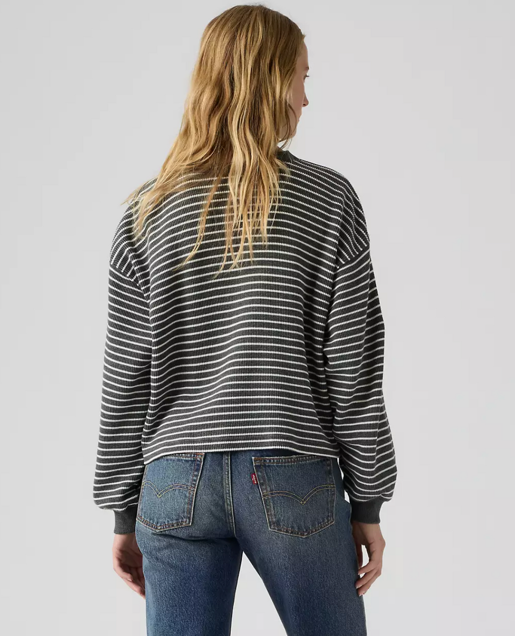 Levis Dry Goods Realxed LS Henley - Jane Stripe