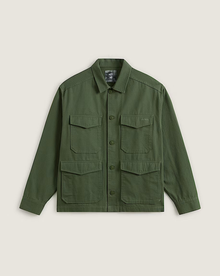 Skate Atiba Haze Military Overshirt Pine