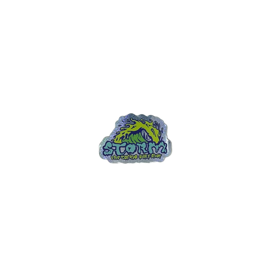 Storm Slime Wave Sticker Mini - Teal Glitter