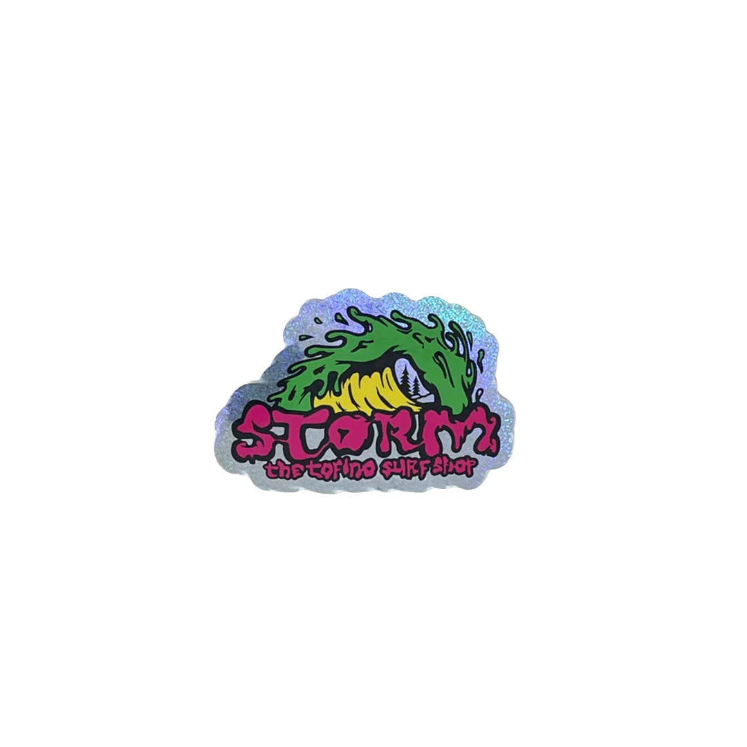 Storm Slime Wave Sticker Mini - Pink Glitter