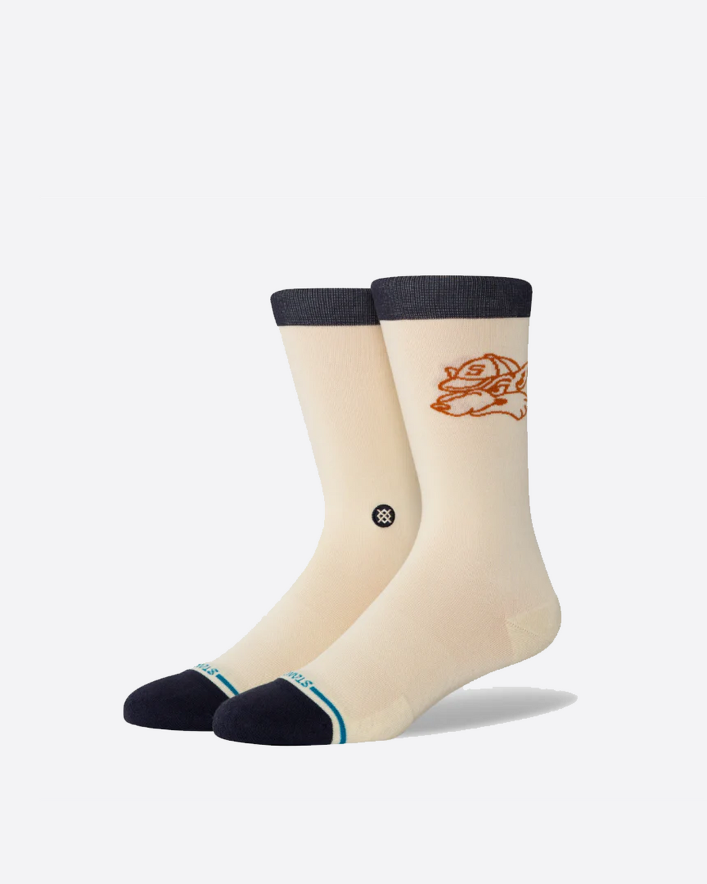 Stance Coyote Varsity Crew Sock - Canvas