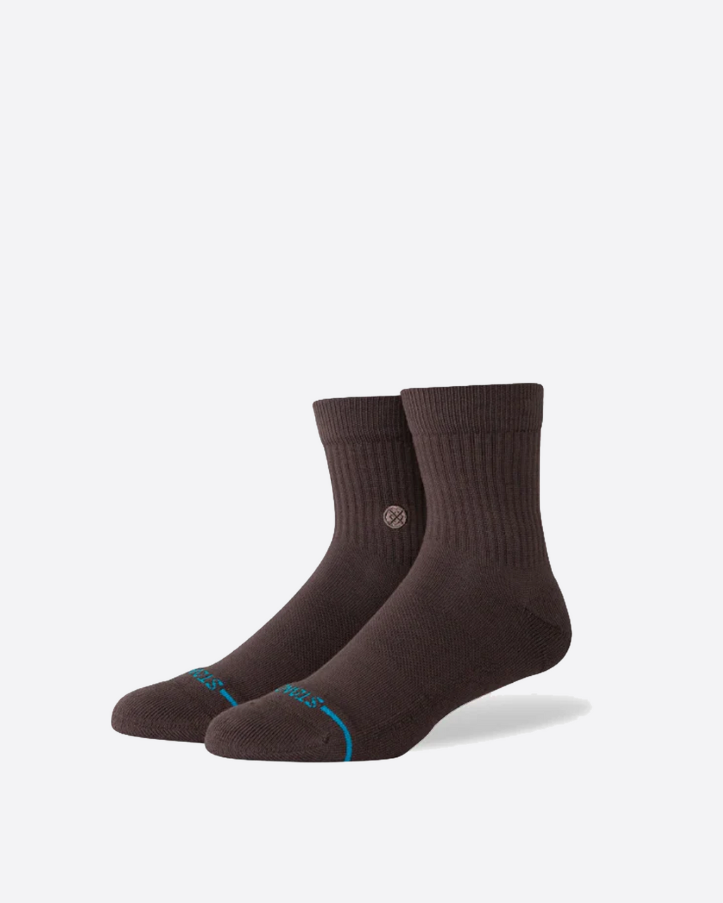 Stance Icon Quarter Socks - Dark Brown