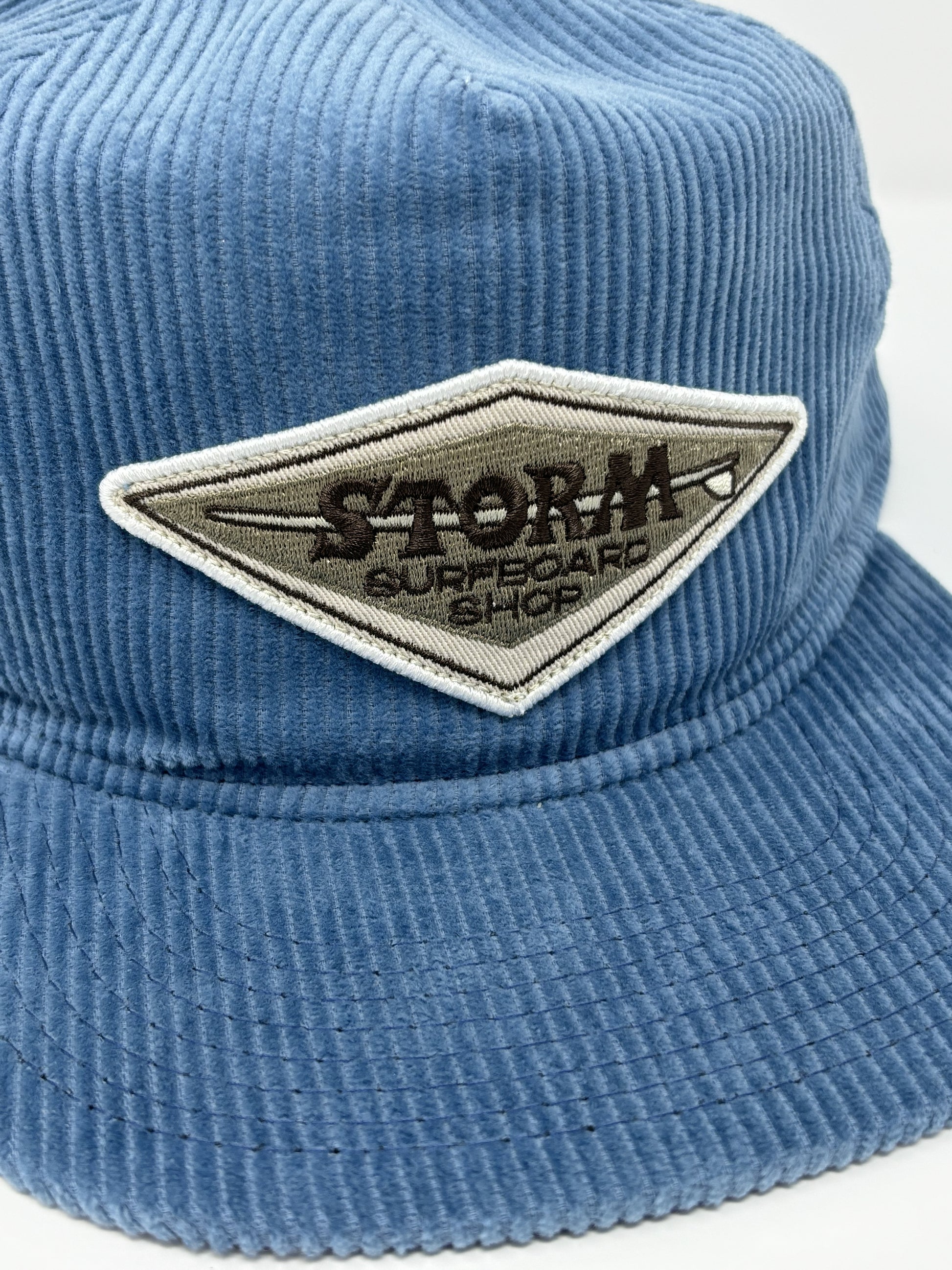 Storm Diamond Corduroy Flat Brim Blue