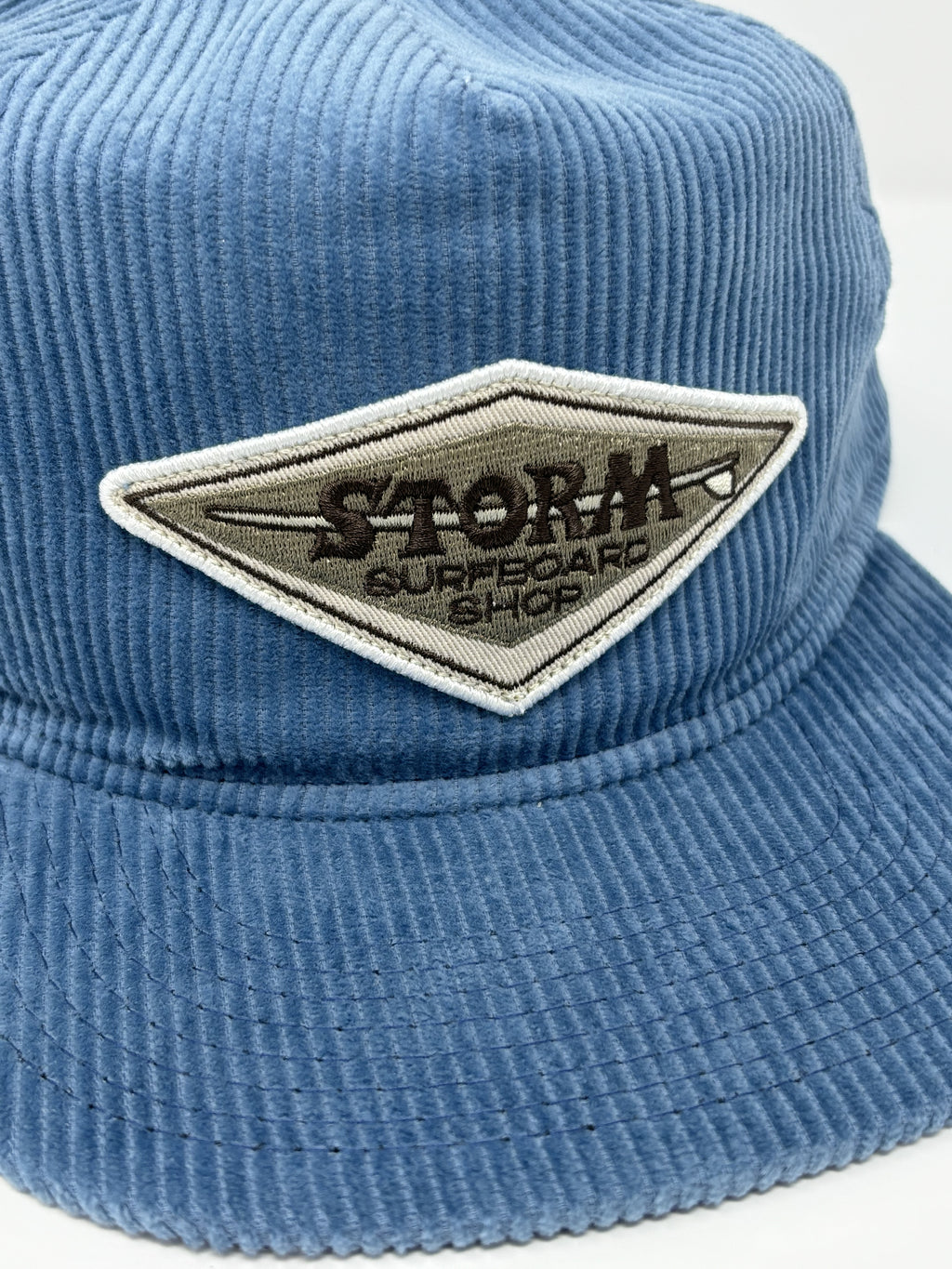 Storm Diamond Corduroy Flat Brim Blue