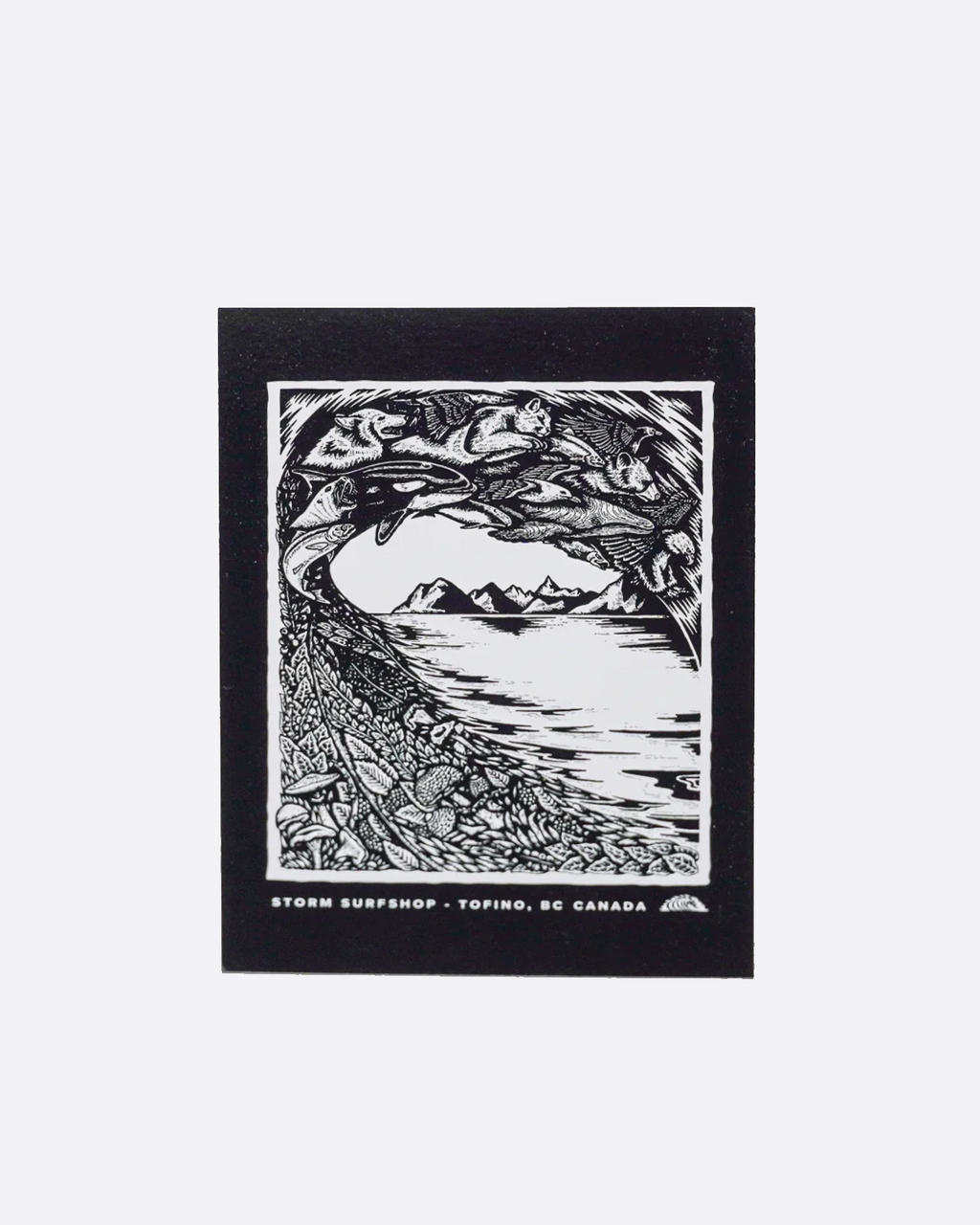 Storm Animal Wave Postcard