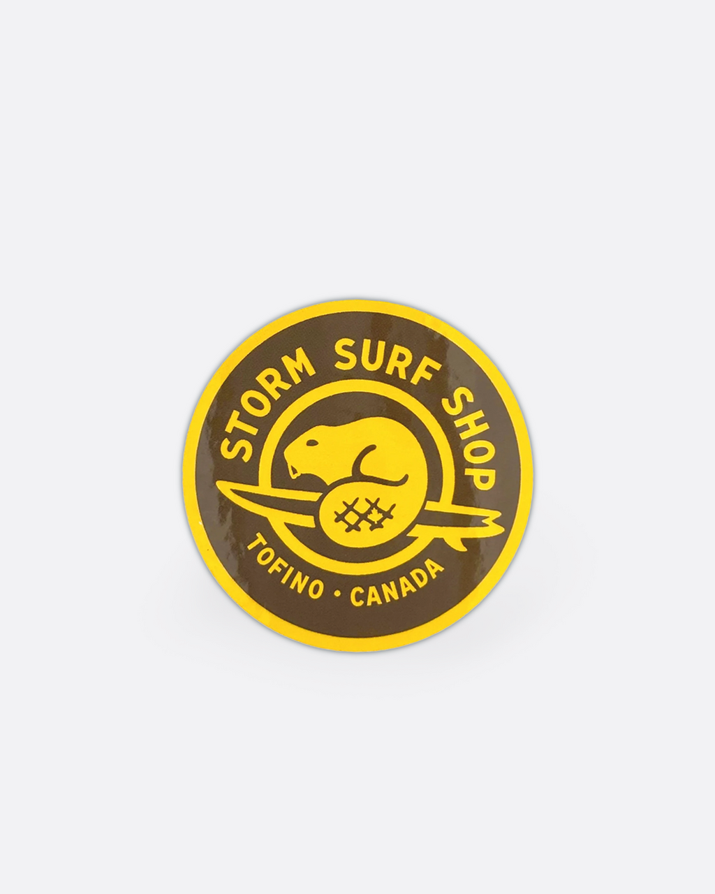 Storm Beaver Sticker - Brown
