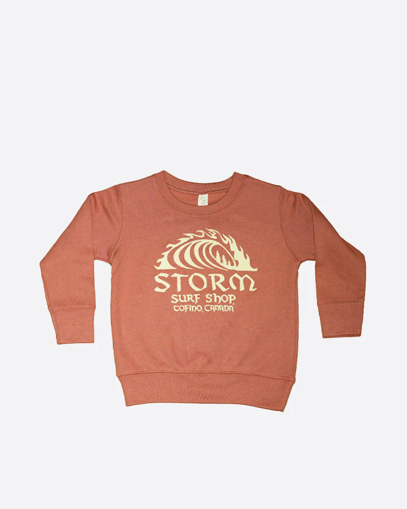 Storm Classic Wave Toddler Crewneck - Pink