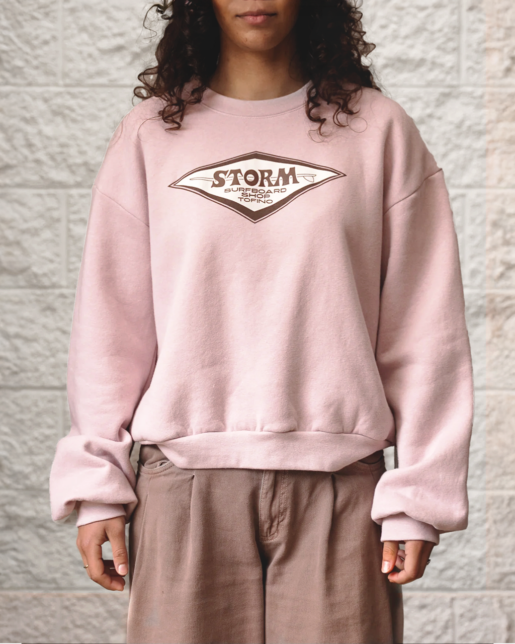 Storm Diamond  Womens Crew - Blush