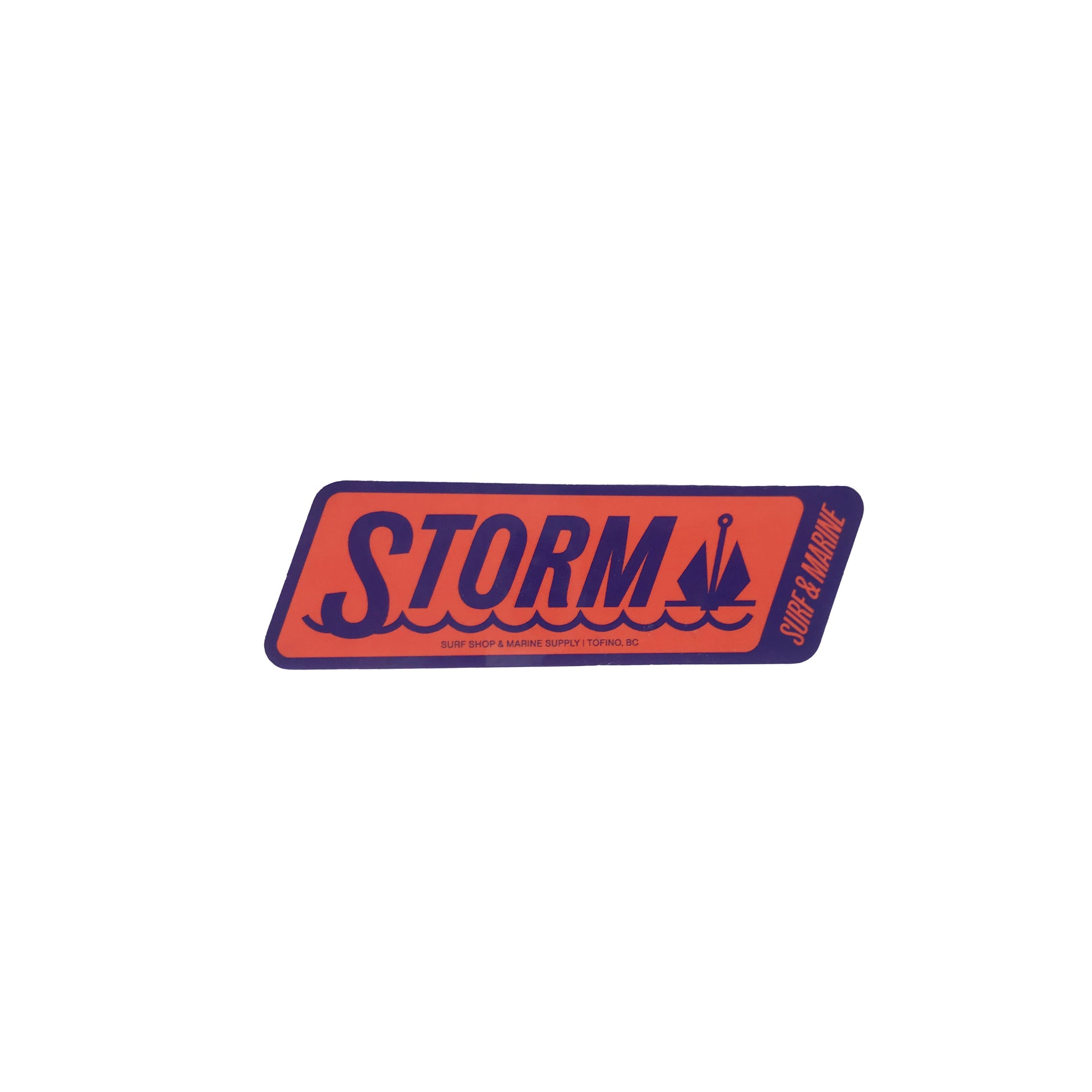 Storm Marine & Surf Supply Sticker Orange