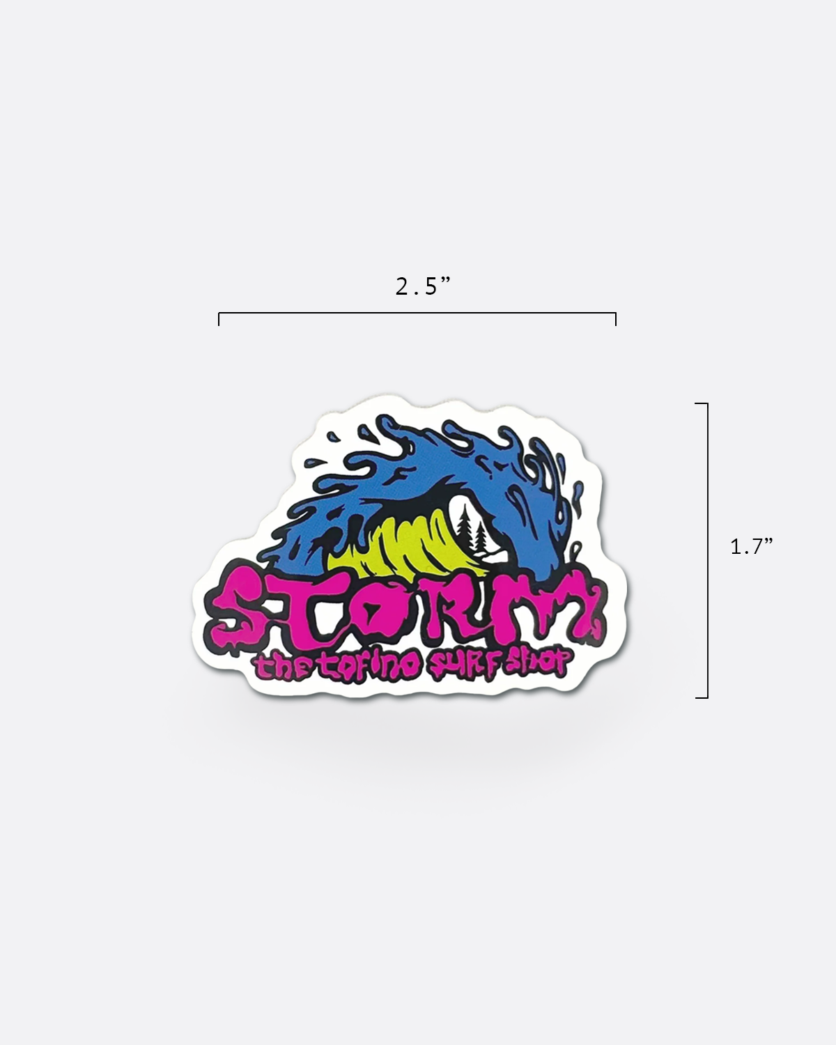 Storm Slime Wave Sticker Mini - Pink