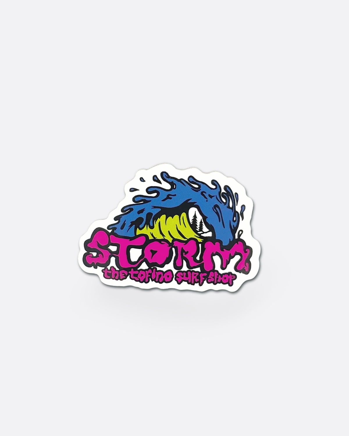 Storm Slime Wave Sticker Mini - Pink