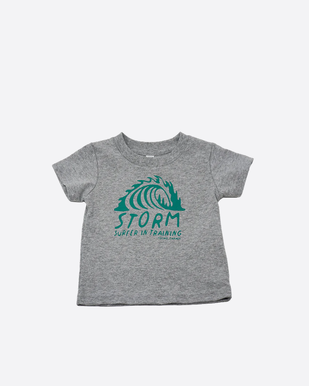 Storm Surfer In Training  Baby Tee - Grey
