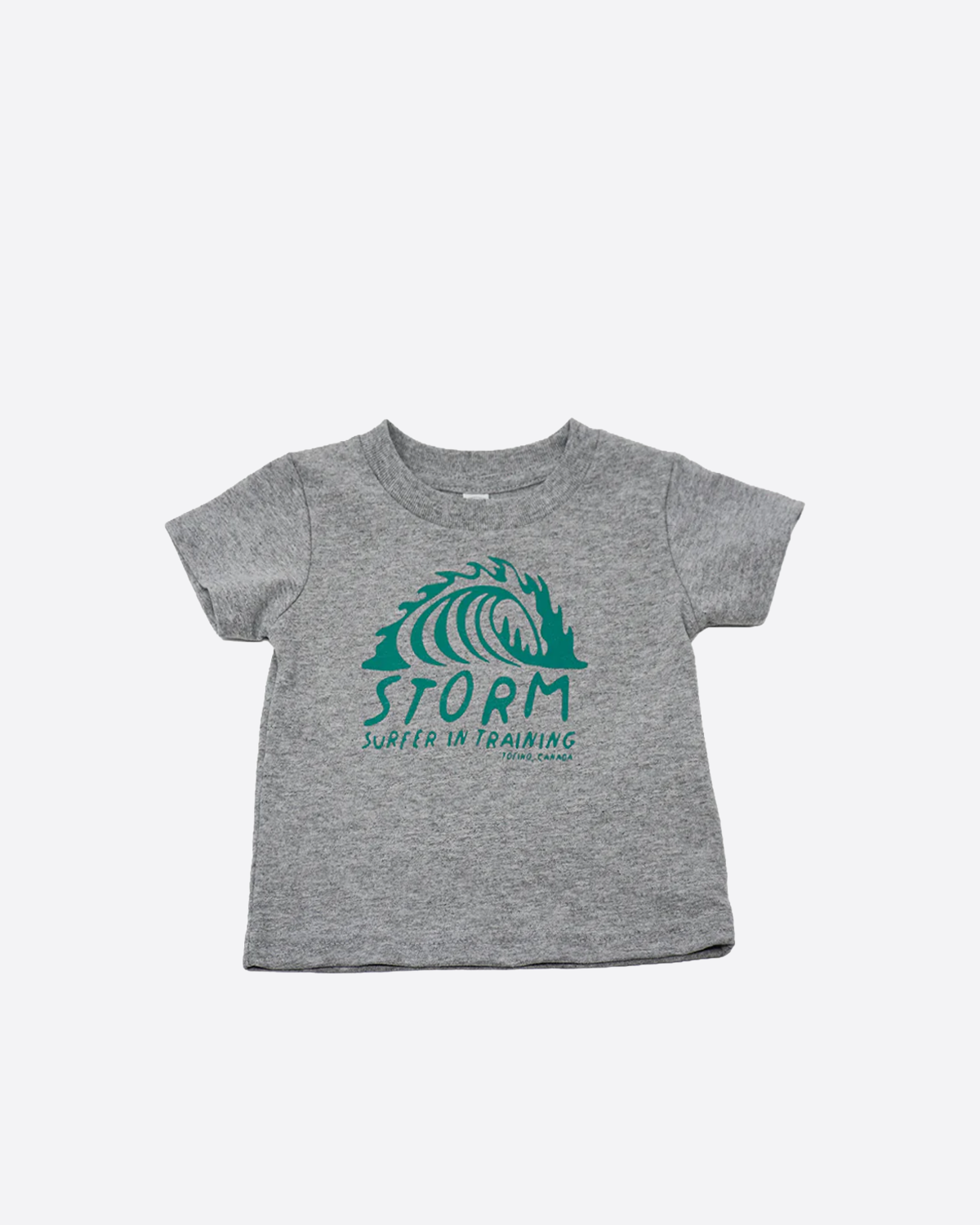 Storm Surfer In Training  Baby Tee - Grey