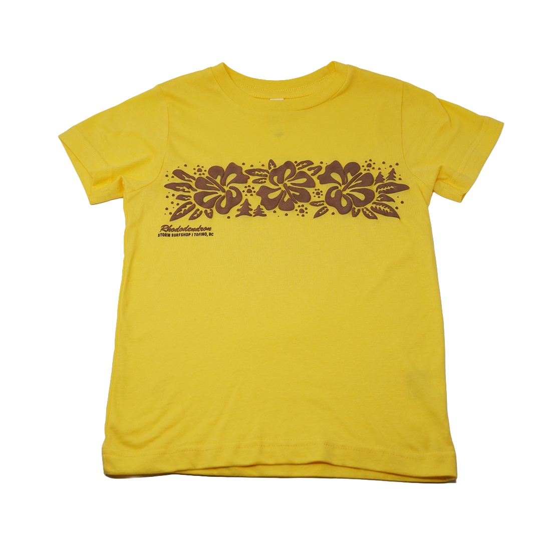 Storm Rhododendron Youth Tee - Butter