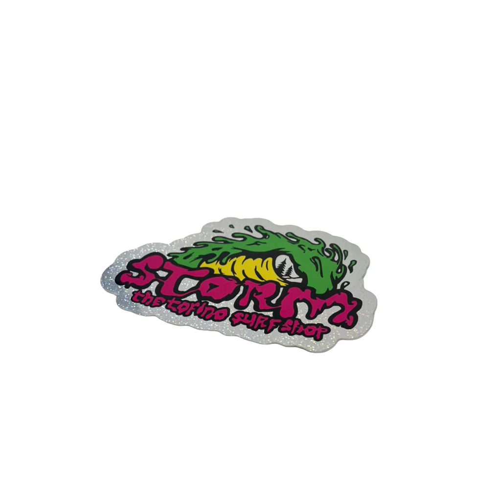 Storm Slime Wave Sticker Mini - Pink Glitter