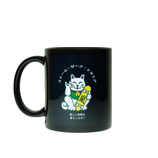 Storm Maneki Neko Skate Mug - Black