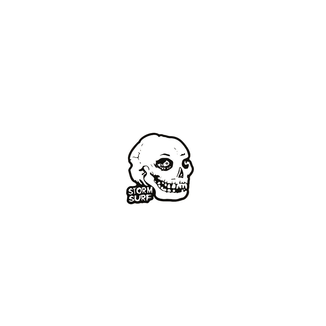 Storm Skull Glow In The Dark Sticker