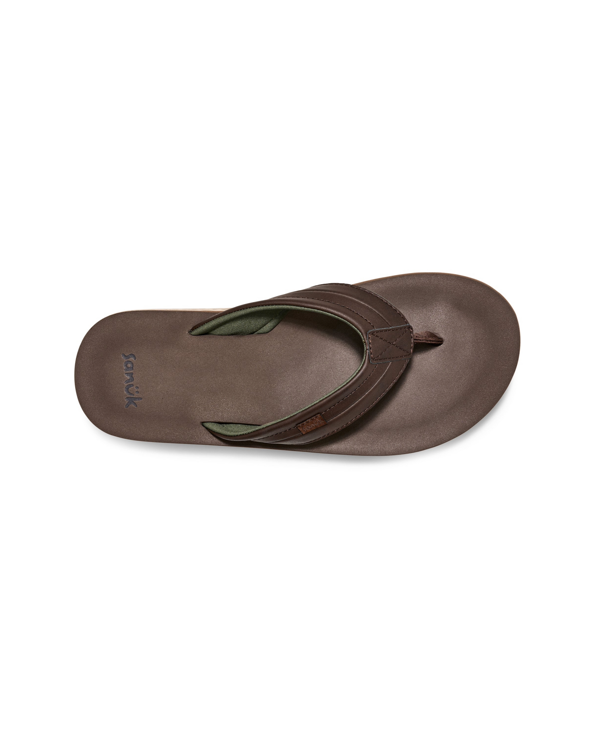 Sanuk Mens Tiderush Sandal - Dark Brown